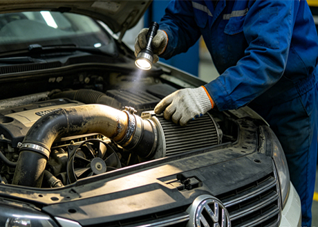 The abnormal noise from the engine after the car inspection made the car owner angry!
